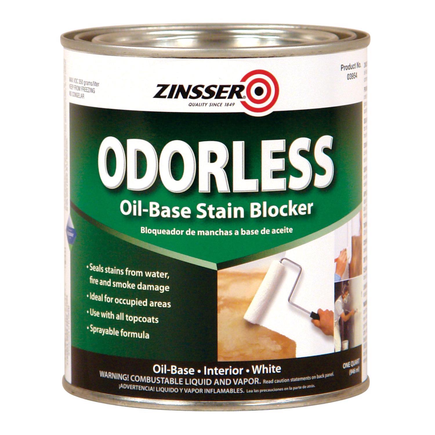 Zinsser Odorless White Flat Primer 1 qt