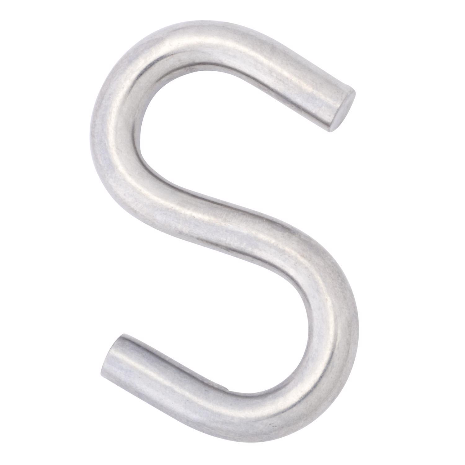 Hampton Medium Stainless Steel 2-1/8 in. L S-Hook 55 lb 1 pk