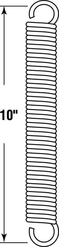 Prime-Line 10 in. L X 1-1/4 in. D Extension Spring 1 pk
