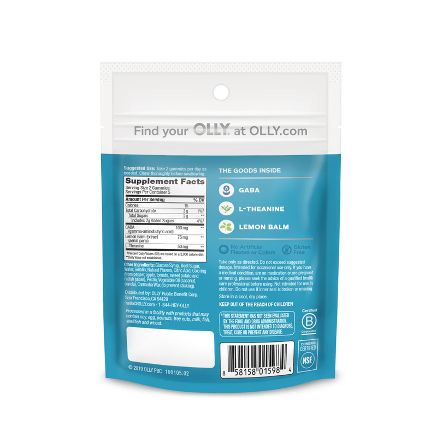 Olly Red Berry Verbena Stress Gummie 10 Pack