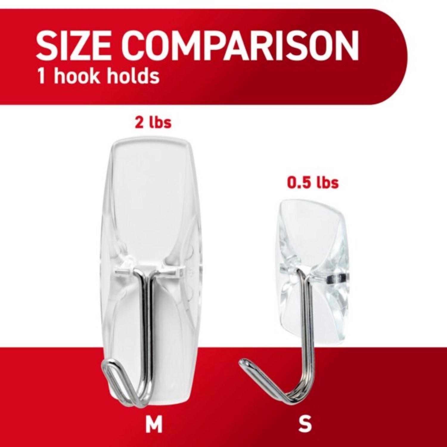 3M Command Small Plastic Wire Hooks 1.625 in. L 9 pk