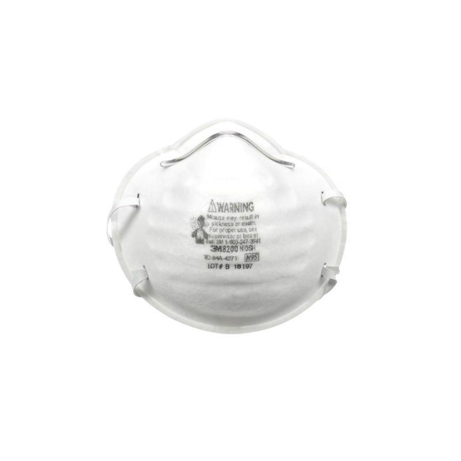 3M N95 Sanding and Fiberglass Respirator White 2 pk