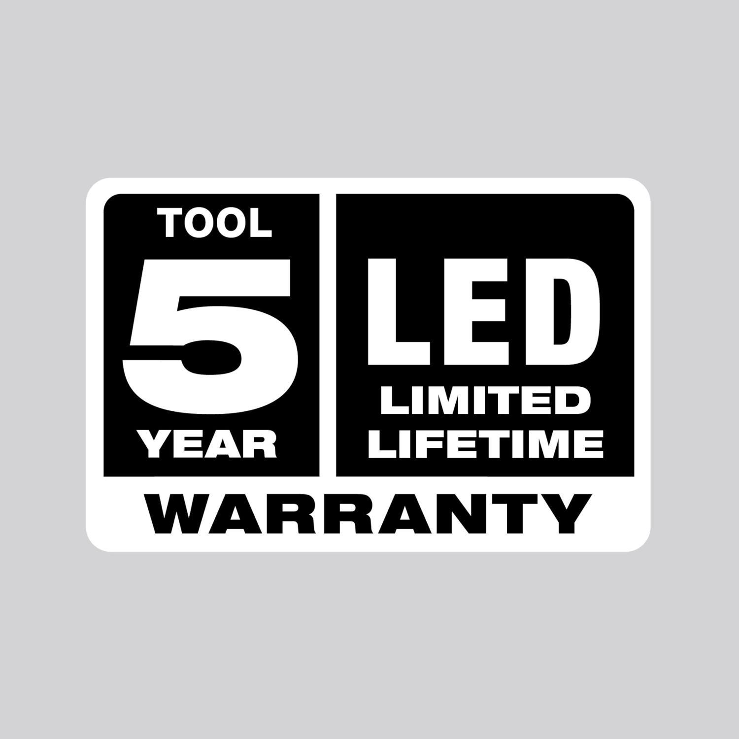 Milwaukee M18 100 lm Black/Red LED Rechargeable Work Light Flashlight