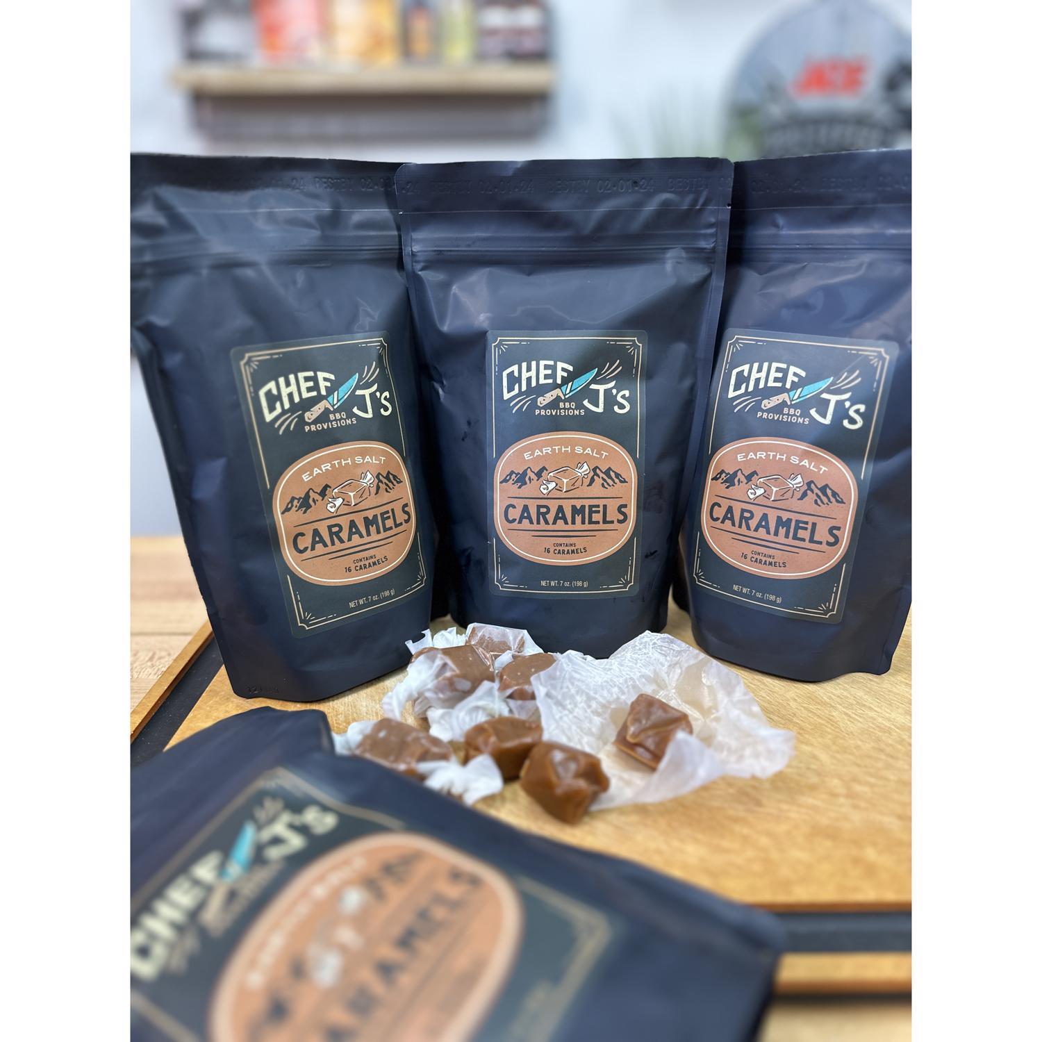 Chef J's BBQ Provisions Sweet and Salted Caramels 7 oz