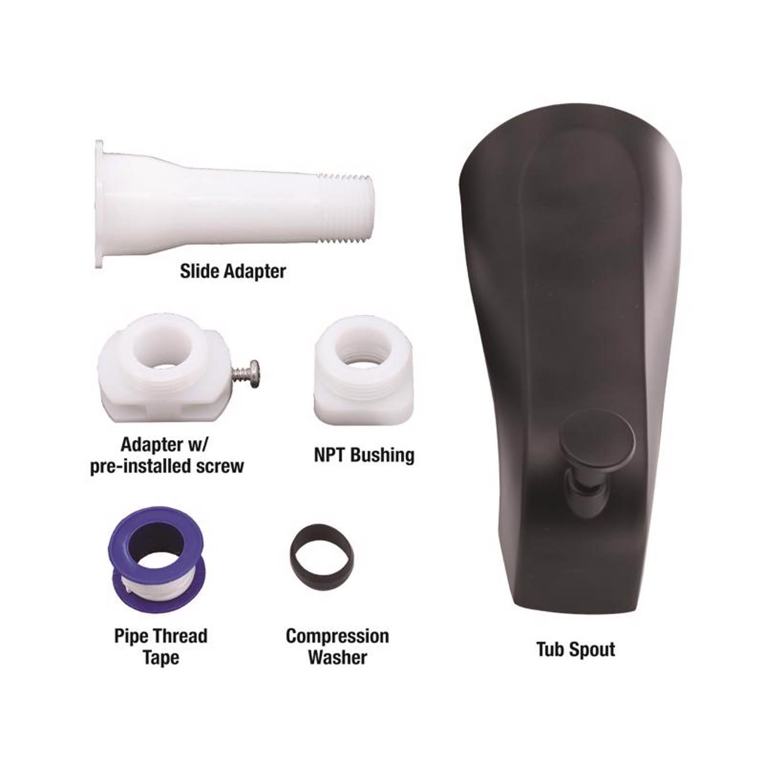 Danco Matte Black Tub Spout