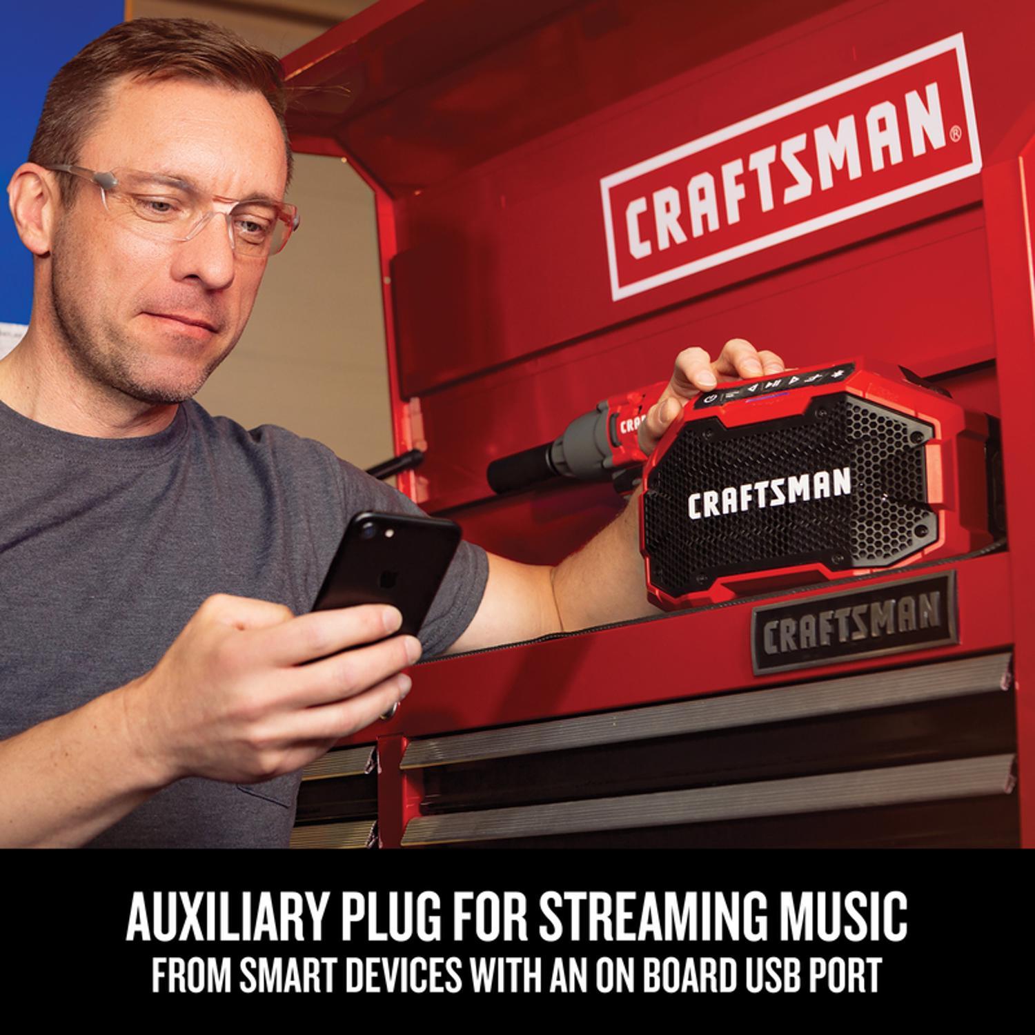 CRAFTSMAN V20 Wireless Bluetooth Jobsite Speaker