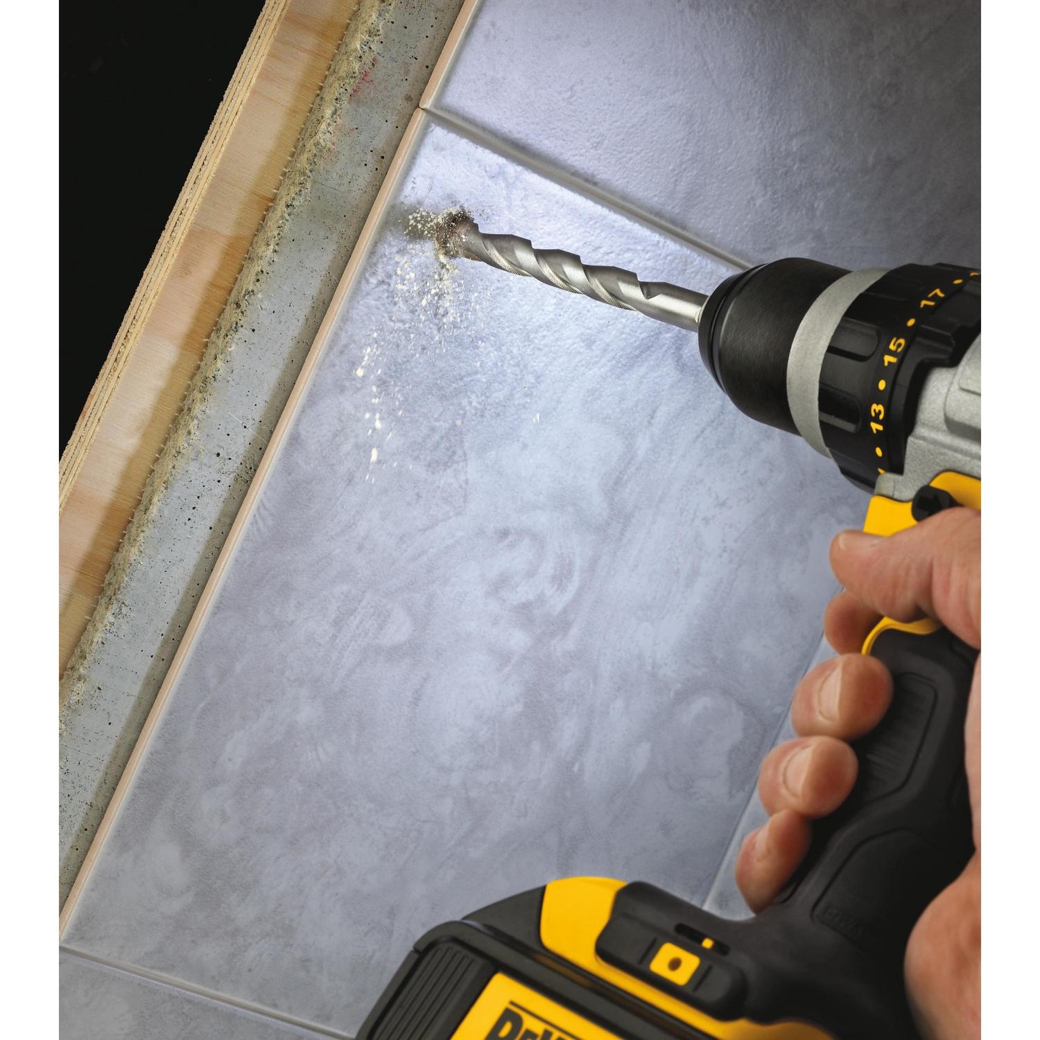 DEWALT 3/8 in. X 5-1/4 in. L Carbide Tipped Masonry Drill Bit Hex Shank 1 pc