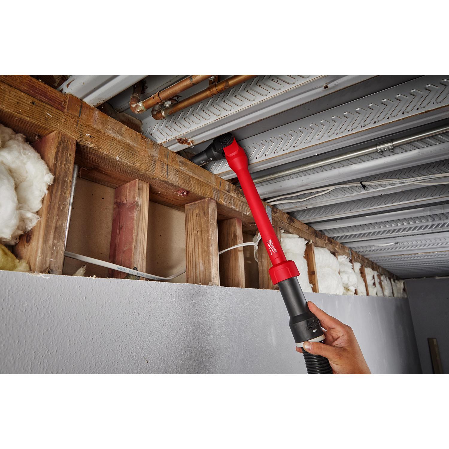 Milwaukee AIR-TIP 1-1/4 in. - 2-1/2 in. Wet/Dry Shop Vac Pivoting Extension Wand 1 pc