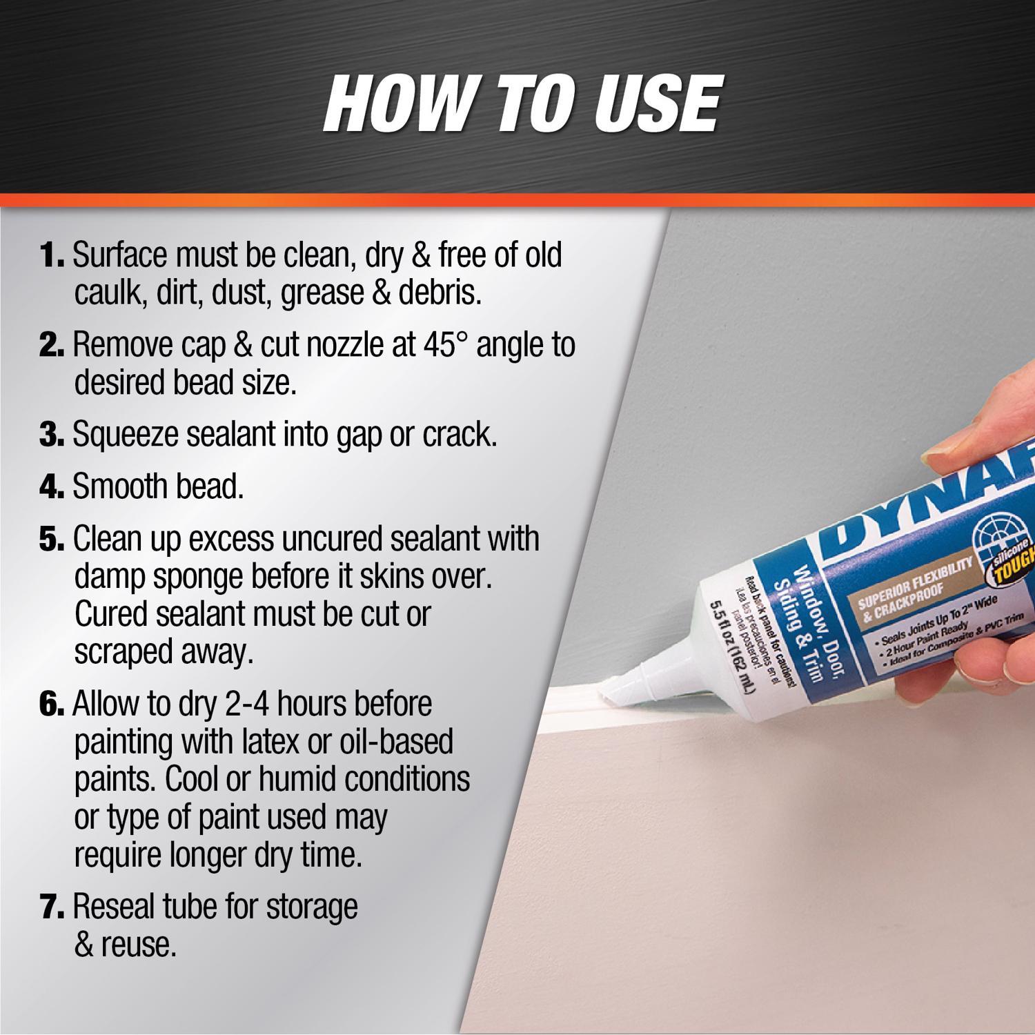 DAP Dynaflex 230 White Premium Latex Sealant 5.5 oz