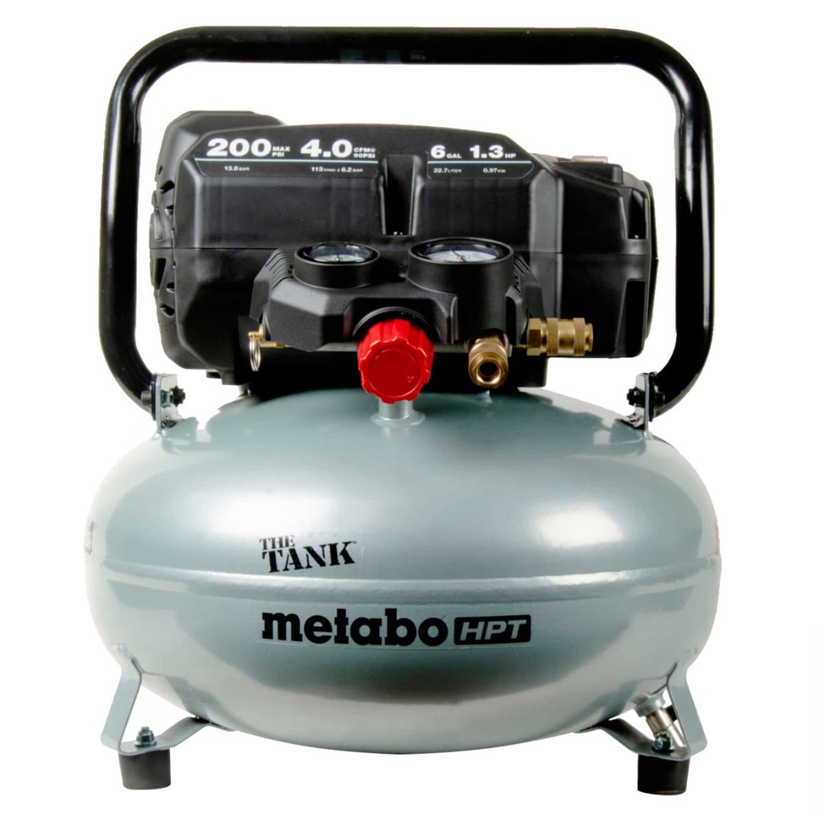 THE TANK 6-Gallon High Capacity Pancake Air Compressor | Metabo HPT EC914S