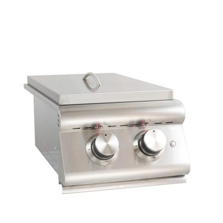 Blaze Built-In Premium LTE Double Side Burner with Lights Natural Gas