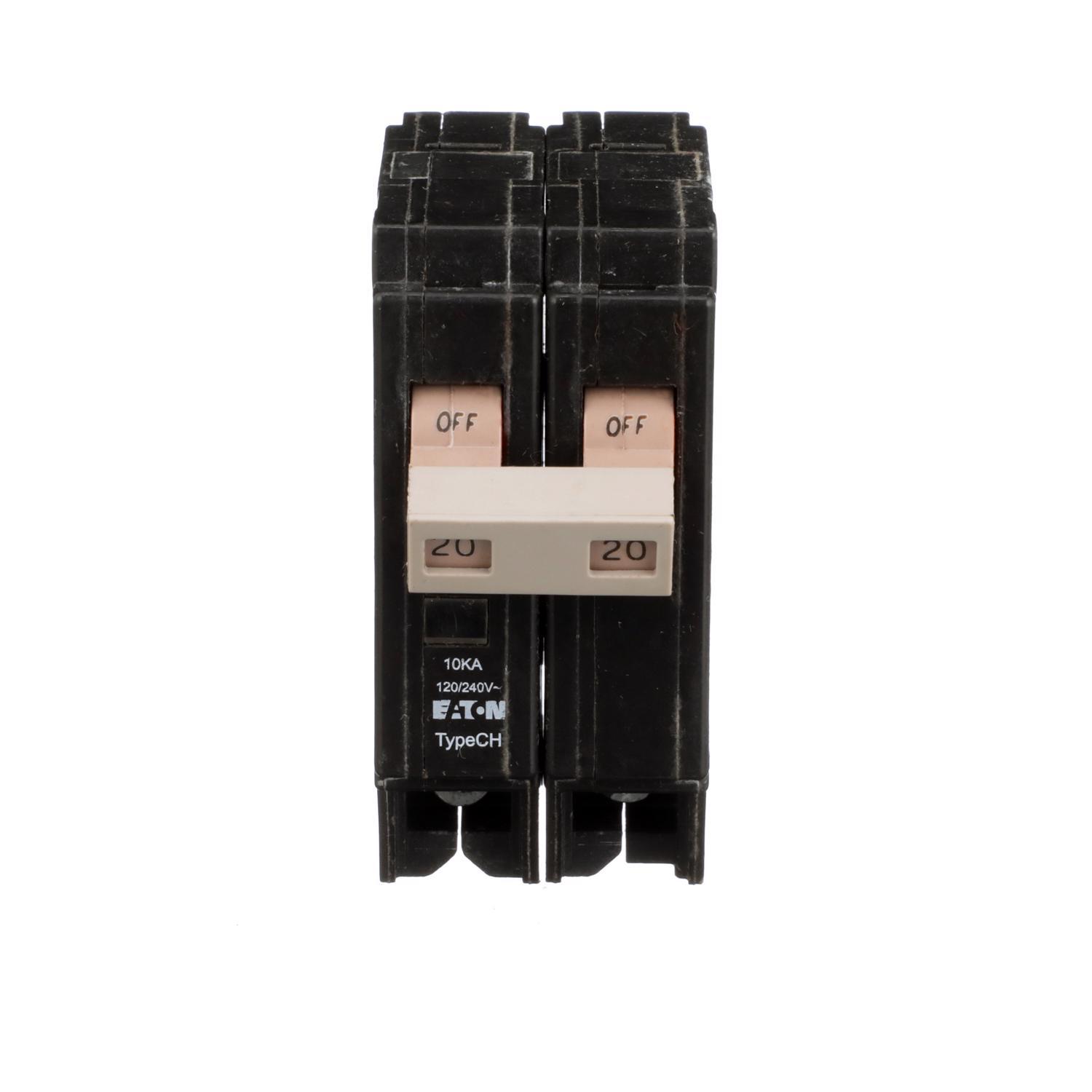 Eaton 20 amps Plug In 2-Pole Circuit Breaker