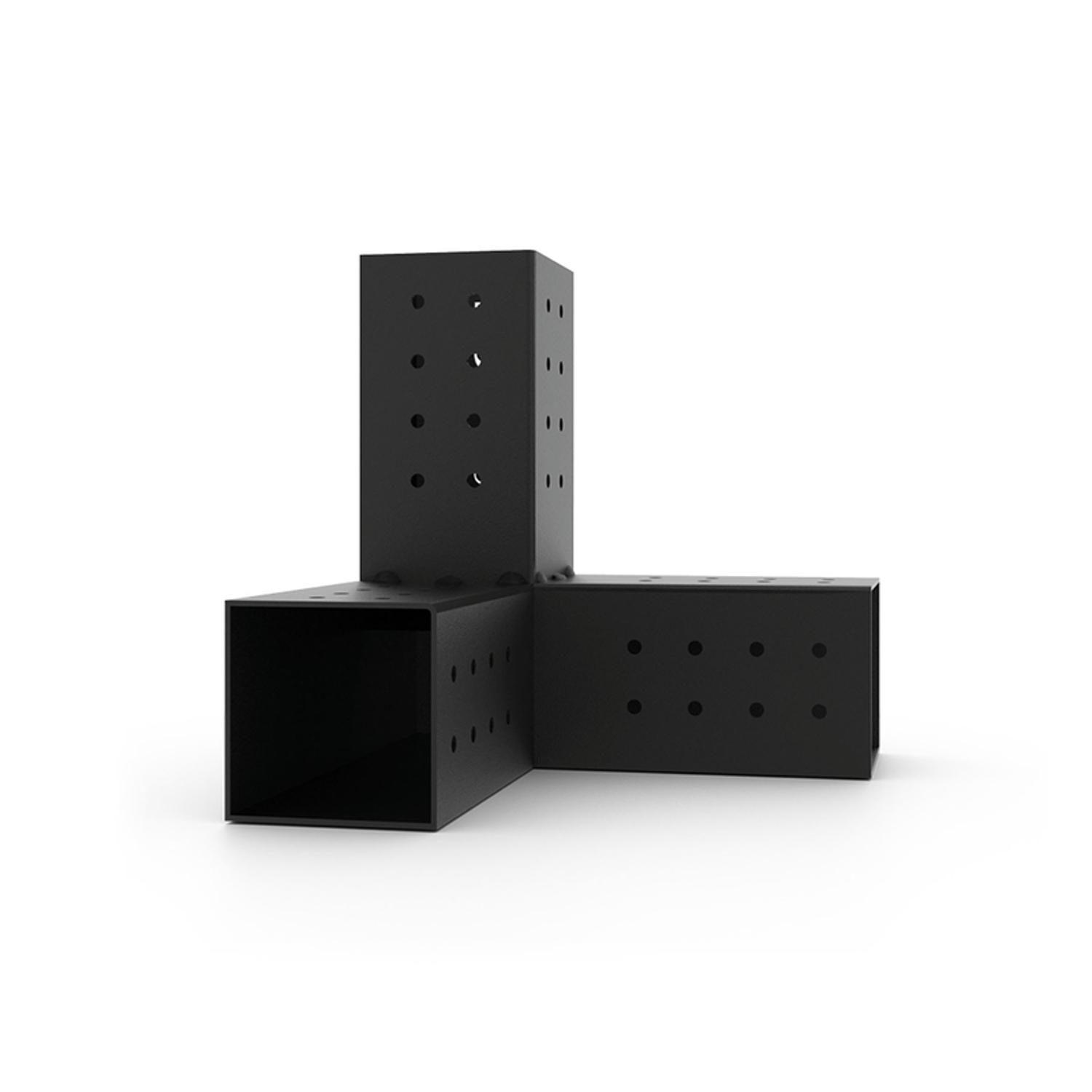 Toja Grid Trio Black Steel Mounting Bracket 14 Ga. 10.75 in. L