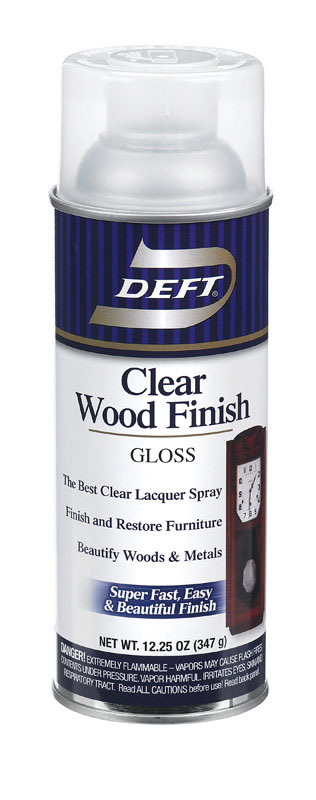 Deft Gloss Clear Oil-Based Brushing Lacquer 12.25 oz