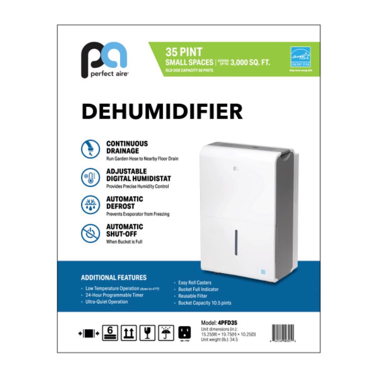 Perfect Aire 3000 sq ft 35 pt Dehumidifier