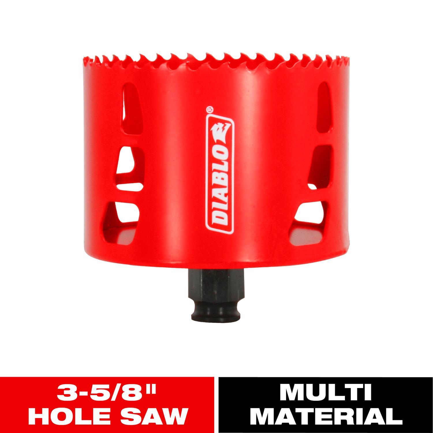 Diablo Snap-Lock Plus 3-5/8 in. Bi-Metal 2-3/8 in. L Hole Saw Arbor Included
