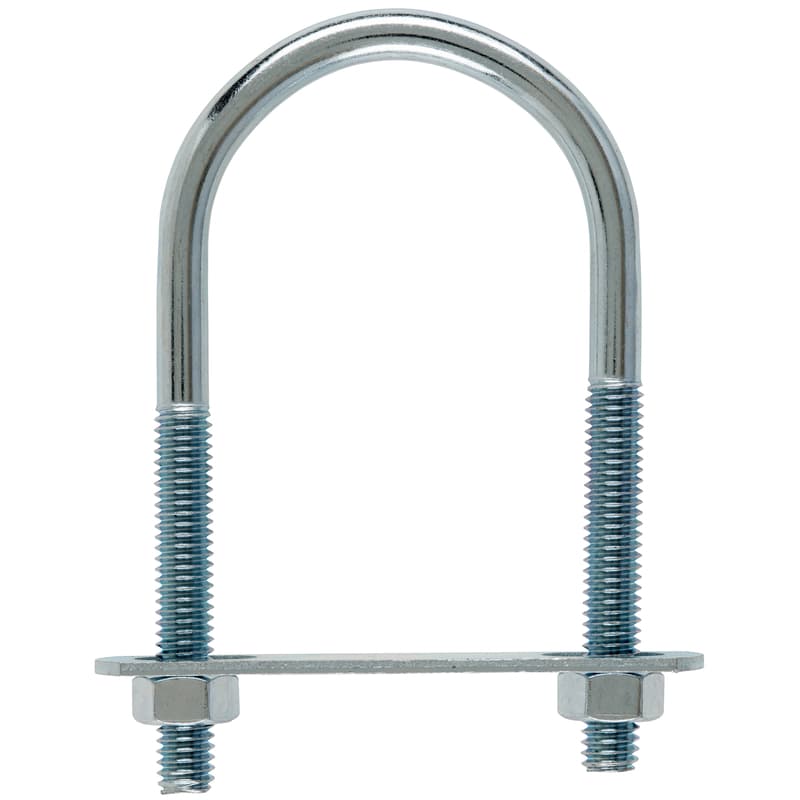 Hampton 5/16 in. X 2 in. W X 3-3/4 in. L Coarse Zinc-Plated Steel U-Bolt