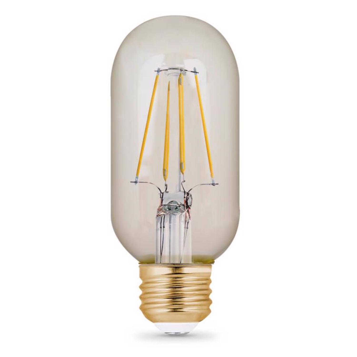 Feit T14 E26 (Medium) LED Bulb Amber Soft White 40 Watt Equivalence 1 pk