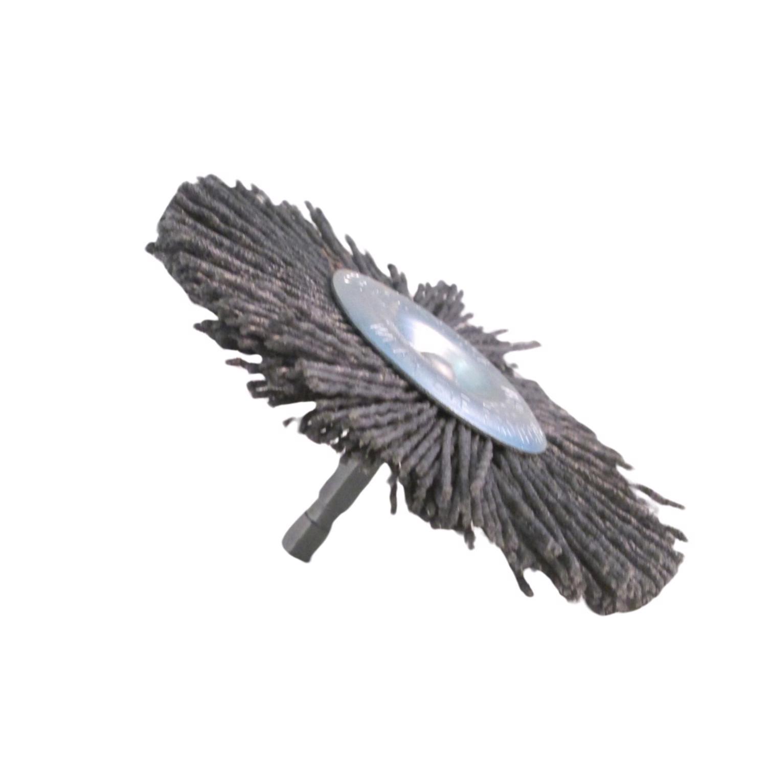 Dico Nyalox 4 in. Coarse Crimped Mandrel Mounted Wheel Brush Nylon 2500 rpm 1 pc
