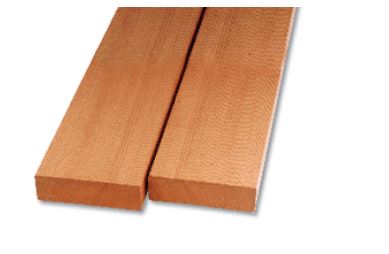 1in. x 6in. x 12in. Western Red Cedar Board Standard & Better