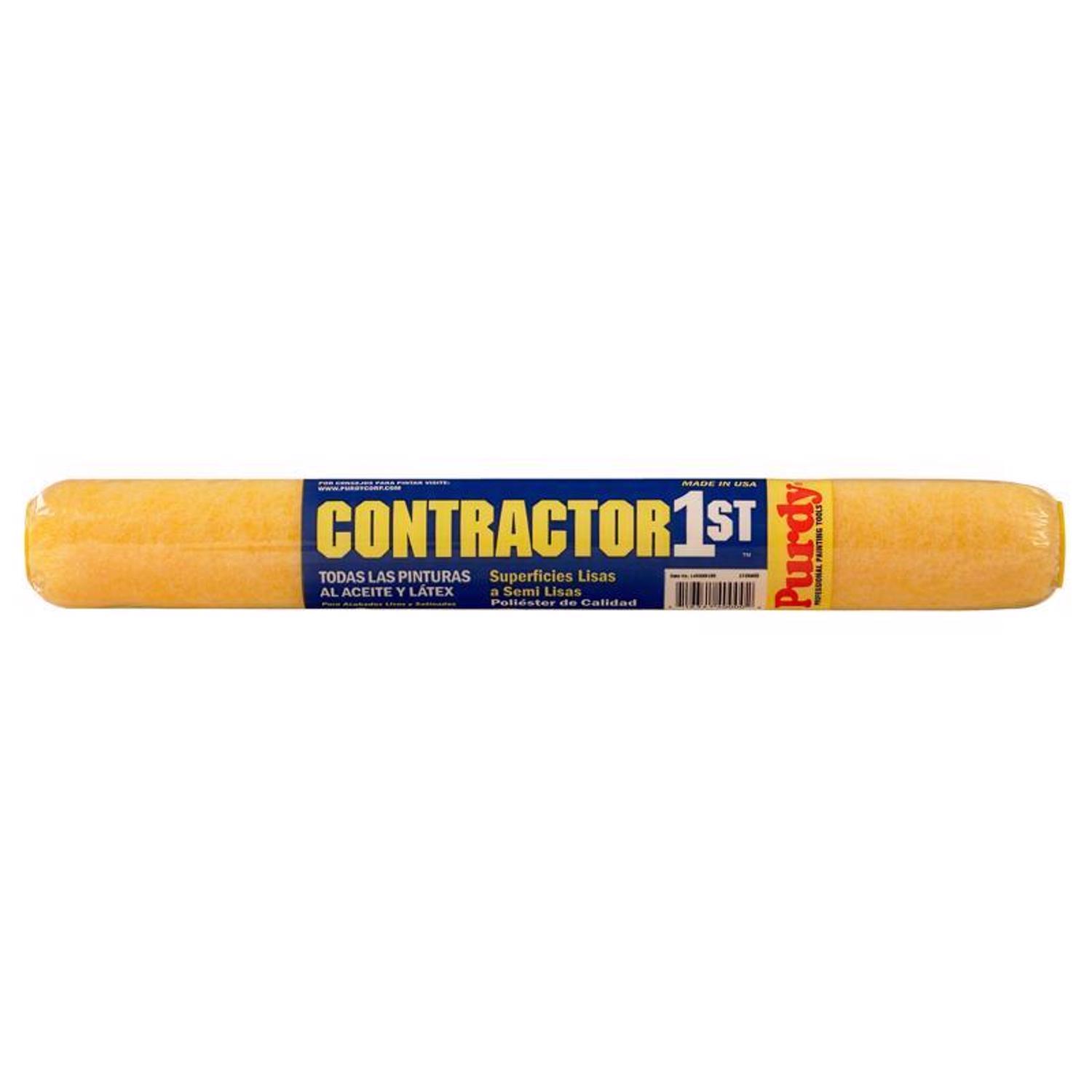Purdy Contractor 1st Polyester 18 in. W X 3/8 in. Paint Roller Cover 1 pk