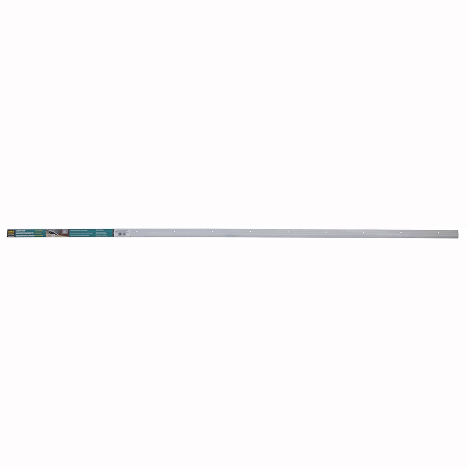 M-D Building Products 0.3 in. H X 1.38 in. W X 72 in. L Prefinished Silver Aluminum Carpet Trim