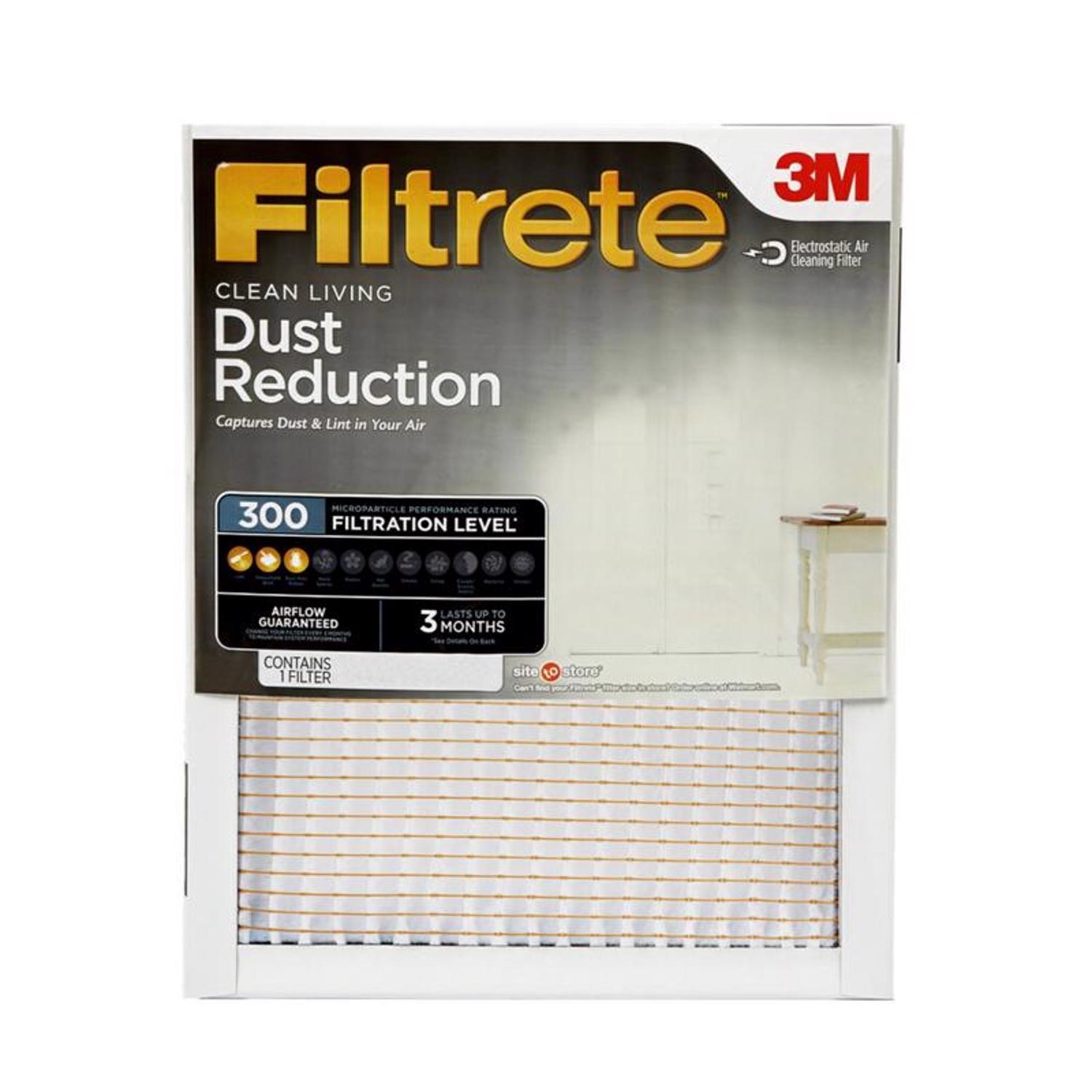 Filtrete 20 in. W X 24 in. H X 1 in. 300 MPR Pleated Filter Dust 1 pk