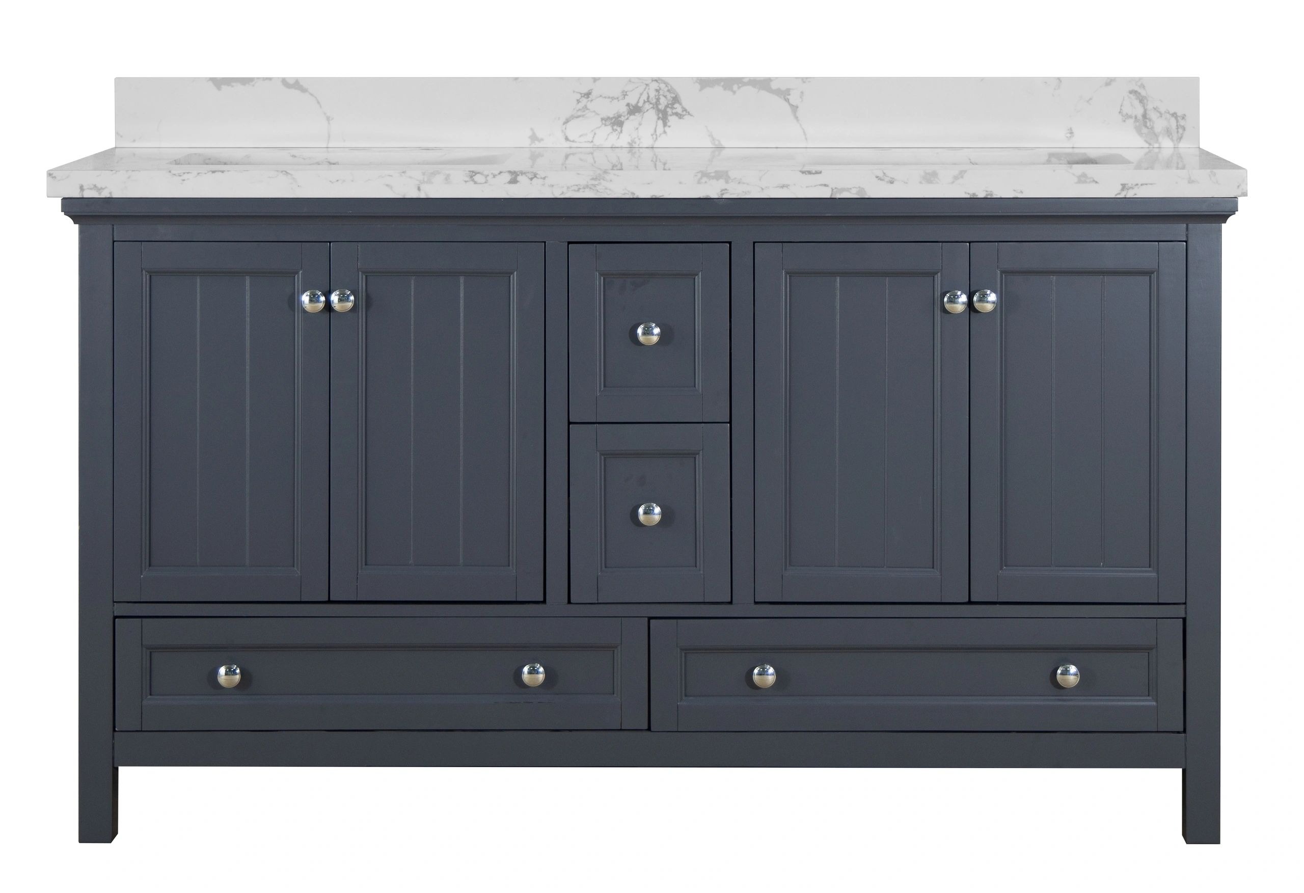 Aurafina CUNNINGHAM 60 in. Harbor Blue Vanity