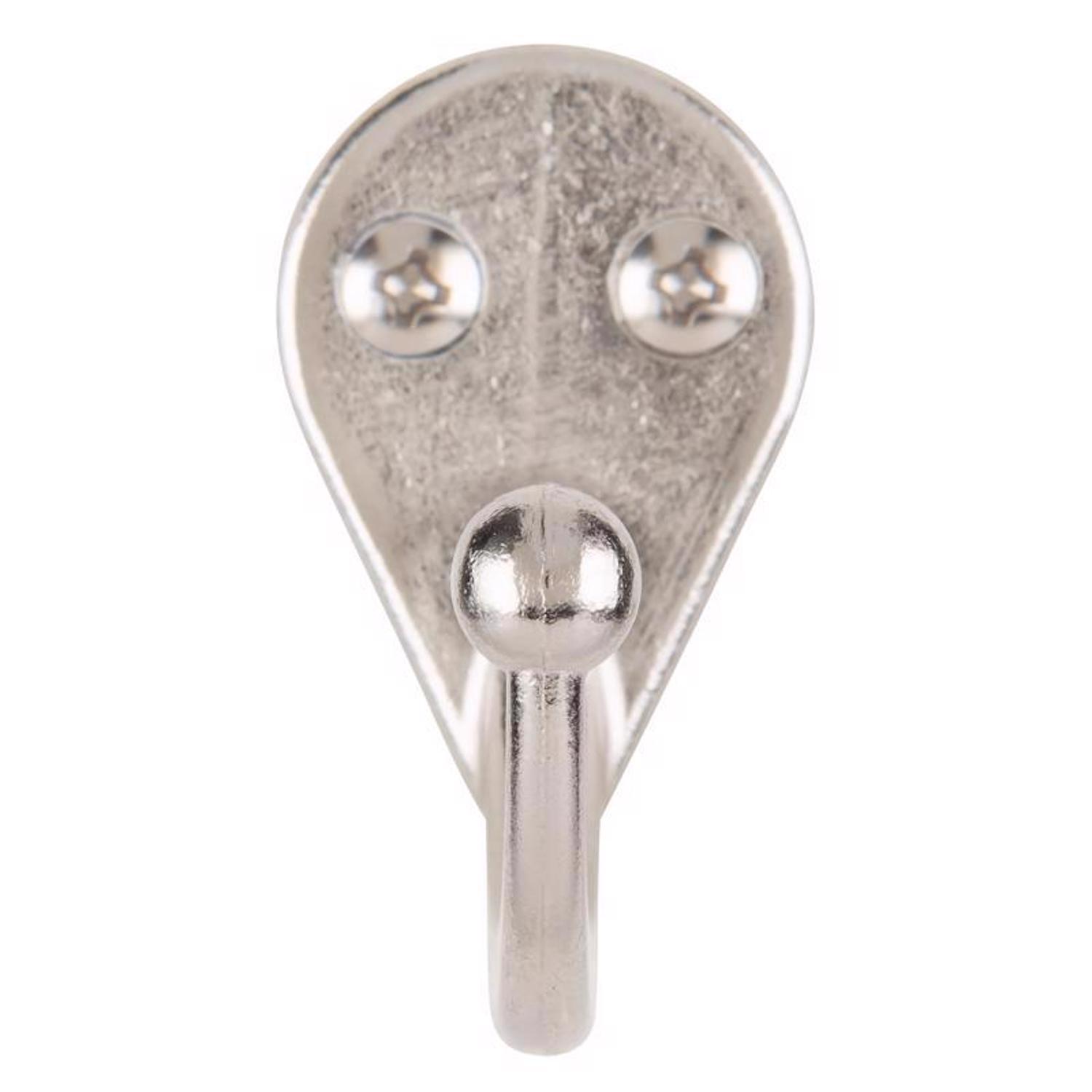 Ace 1-3/4 in. L Satin Nickel Silver Metal Small Garment Hook 2 pk