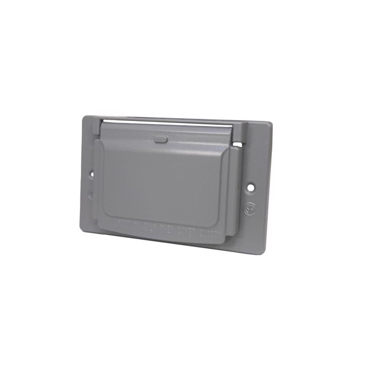 Sigma Engineered Solutions Rectangle Die-Cast Metal 1 gang 2.83 in. H X 4.57 in. W Horizontal GFCI C