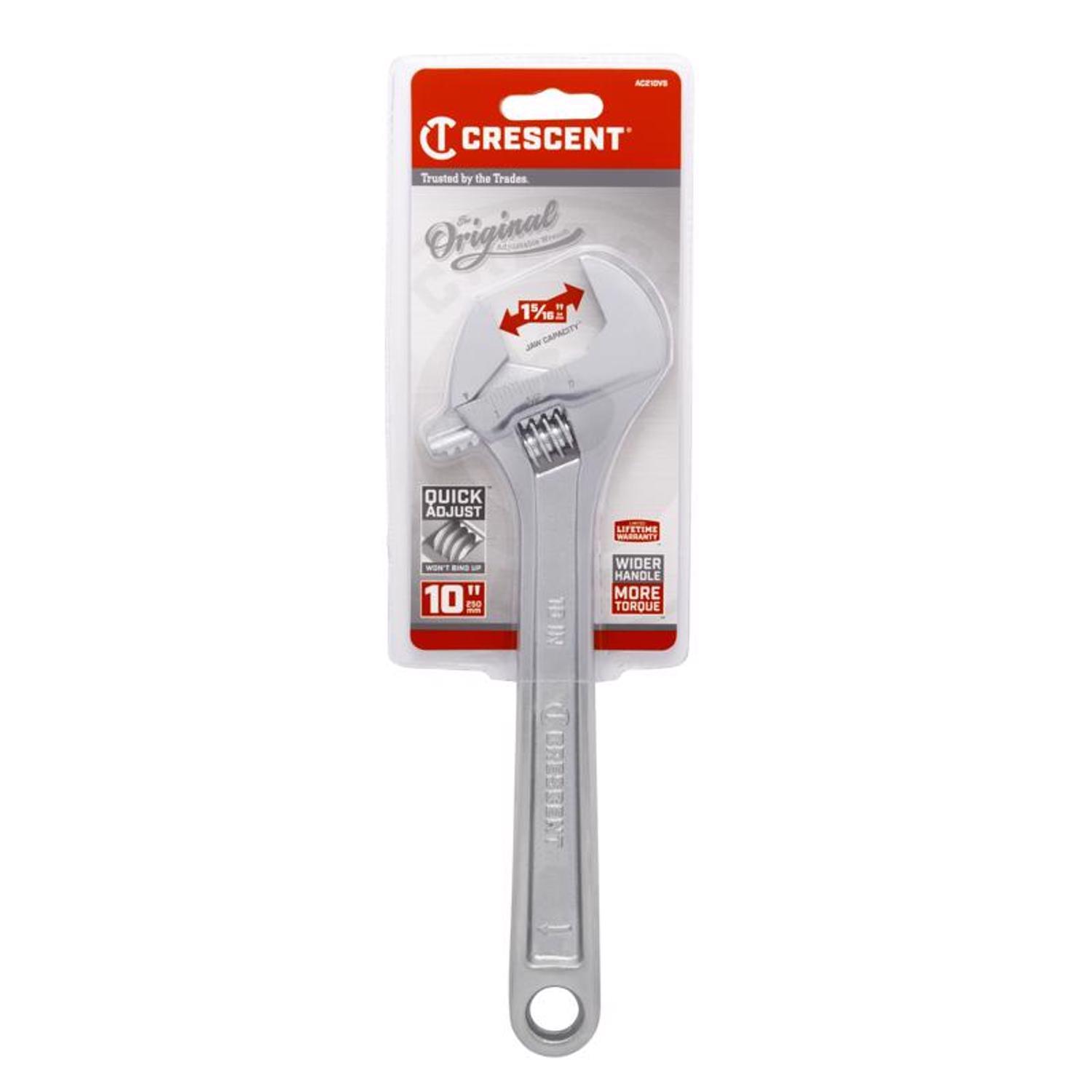 Crescent Metric and SAE Adjustable Wrench 10 in. L 1 pc