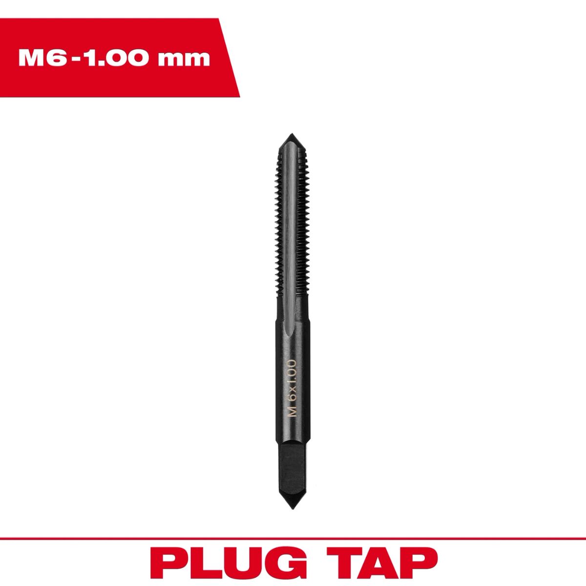 Milwaukee M6-1.00 mm Straight Flute Plug Tap