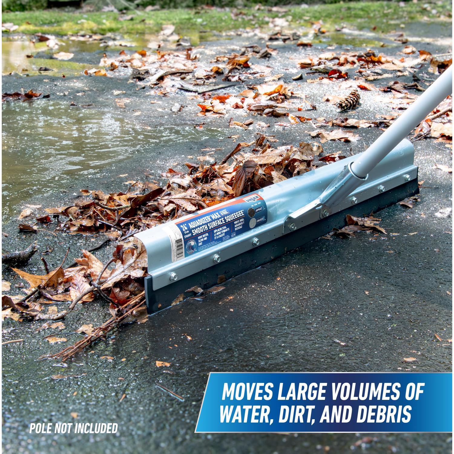Unger AquaDozer 24 in. W Galvanized Steel Floor Squeegee Replacement Blade