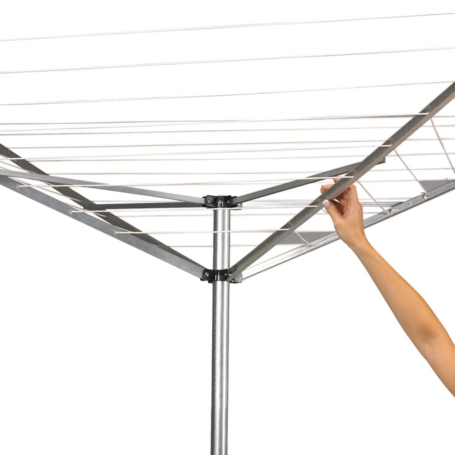 Household Essentials 72 in. H X 73 in. W X 73 in. D Aluminum Clothes Drying Rack