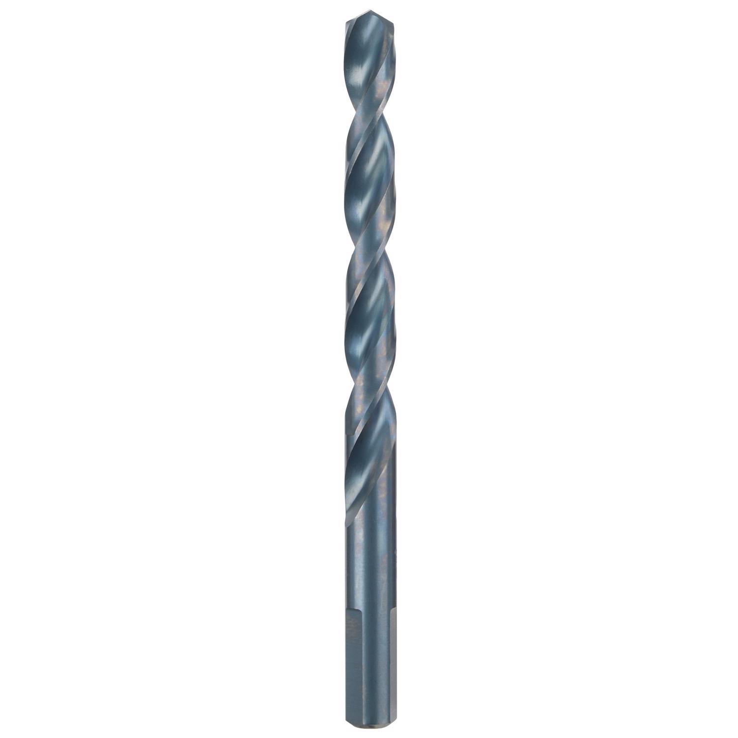 Milwaukee Thunderbolt 3/8 in. X 5 in. L Black Oxide Drill Bit 3-Flat Shank 1 pc