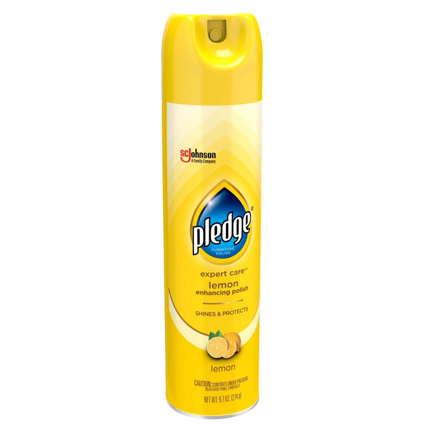 Pledge Lemon Scent Furniture Polish 9.7 oz Spray