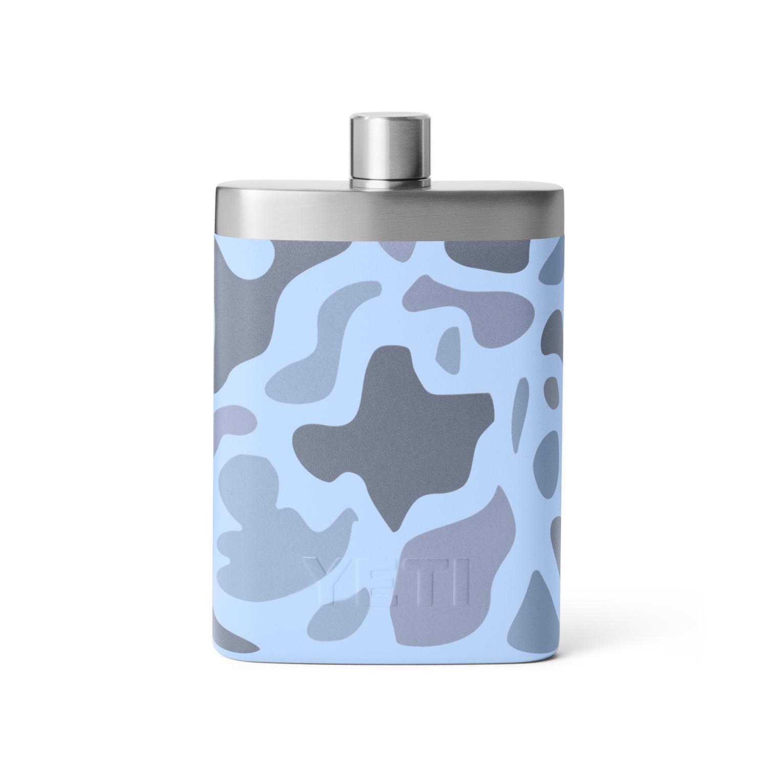 YETI 7 oz Blue Camo Stainless Steel Flask