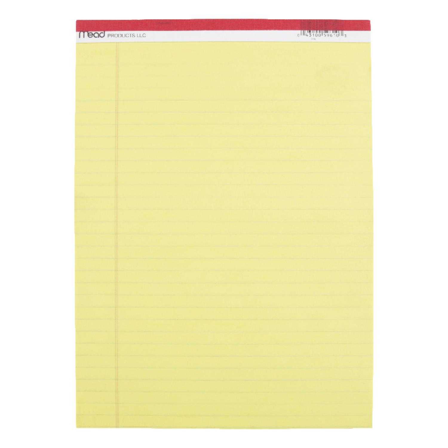 Mead 8.5 in. W X 11 in. L Legal Pad 50 ct