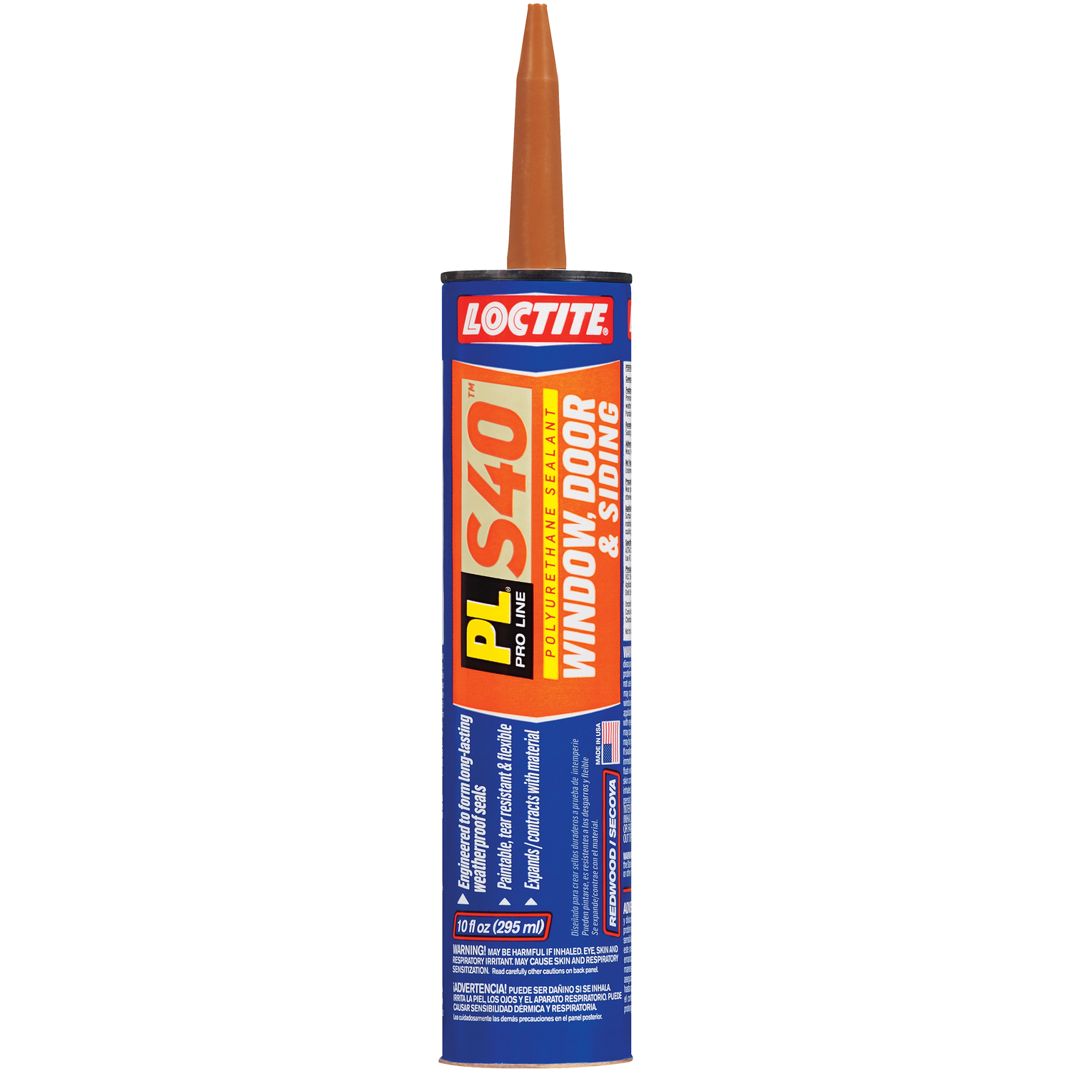 Loctite Pl S40 Redwood Tan Oil-Based Window Door And Siding Sealant 10 Oz