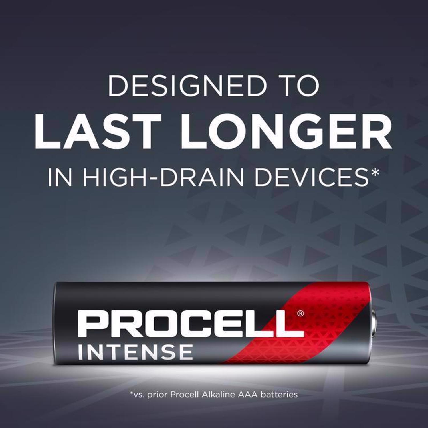 Procell Intense Alkaline AAA 1.5 V 1.465 mAh Primary Battery PX2400 24 pk