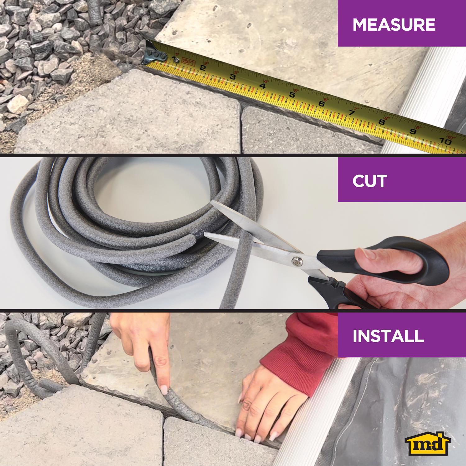 M-D Building Products Gray Foam Caulk Backer Rod For Gaps and Openings 240 in. L X 0.5 in.