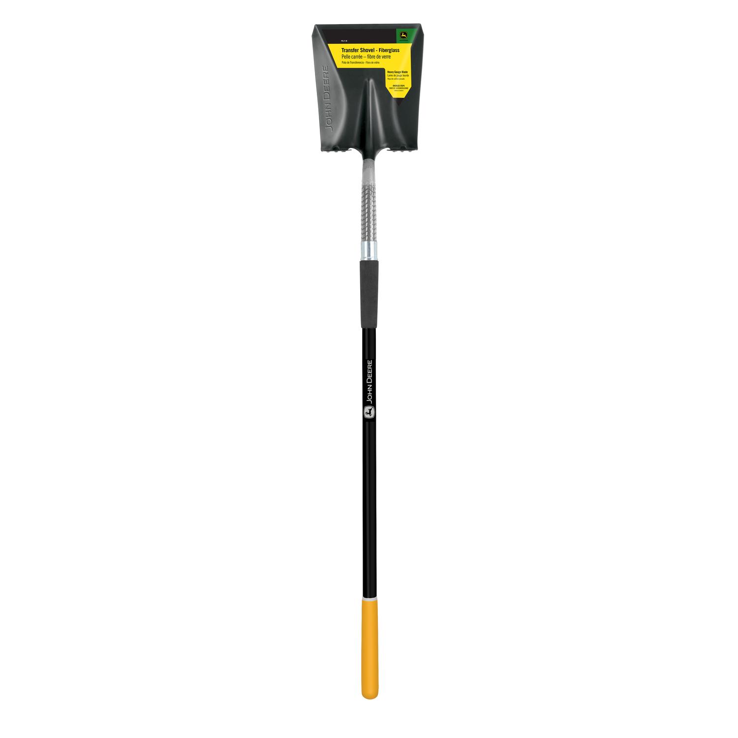 John Deere 59 in. Steel Square Transfer Shovel Fiberglass Handle