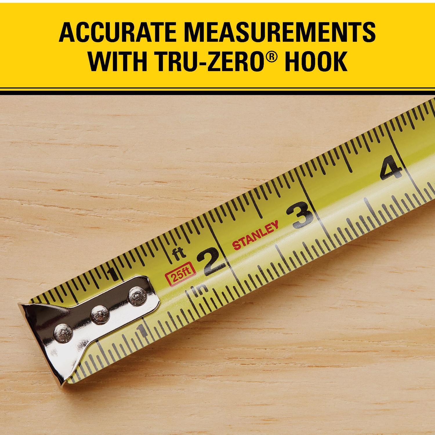 Stanley PowerLock 35 ft. L X 1 in. W Compact Tape Measure 1 pk