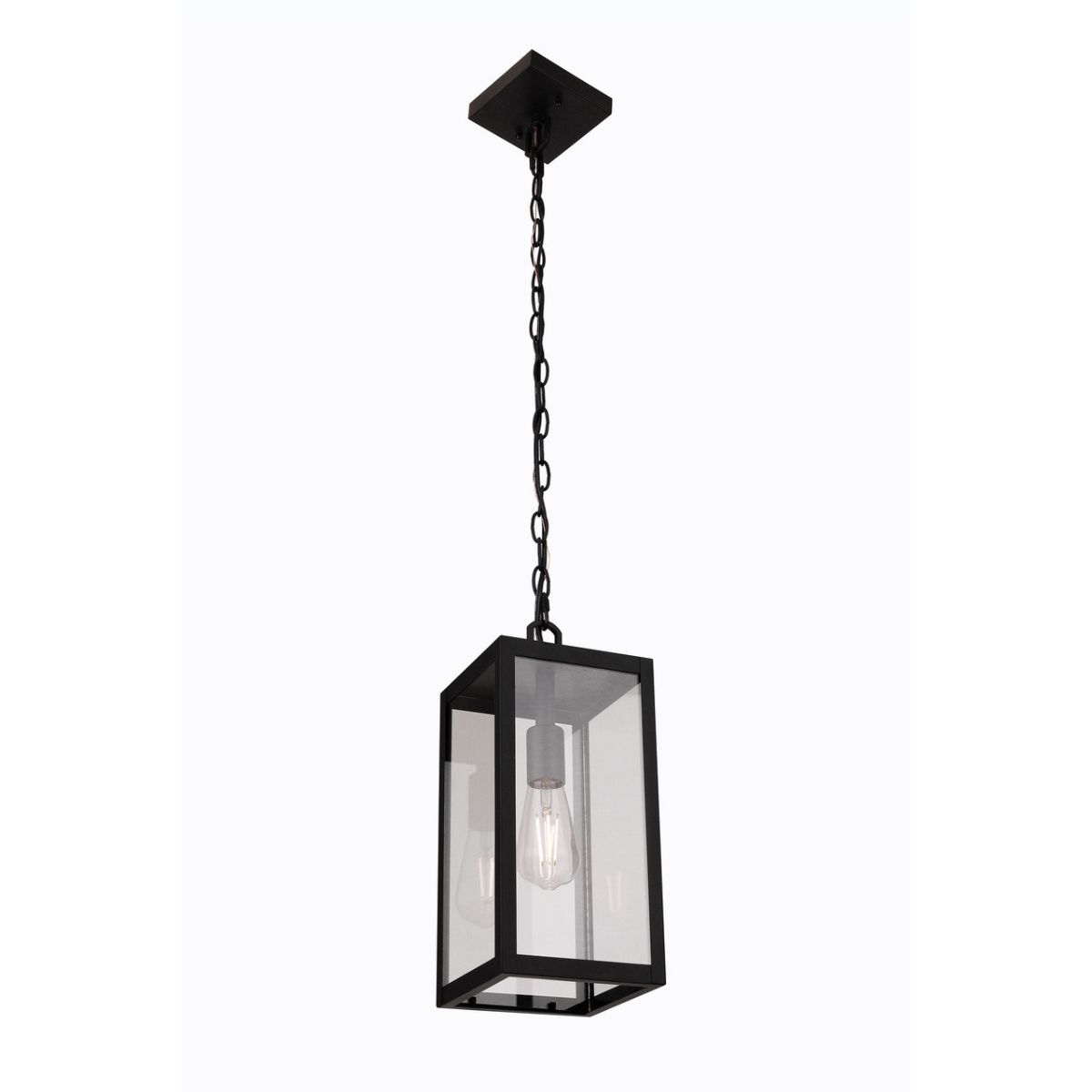 Craftmade Harris 1 Light Outdoor Pendant in Textured Black