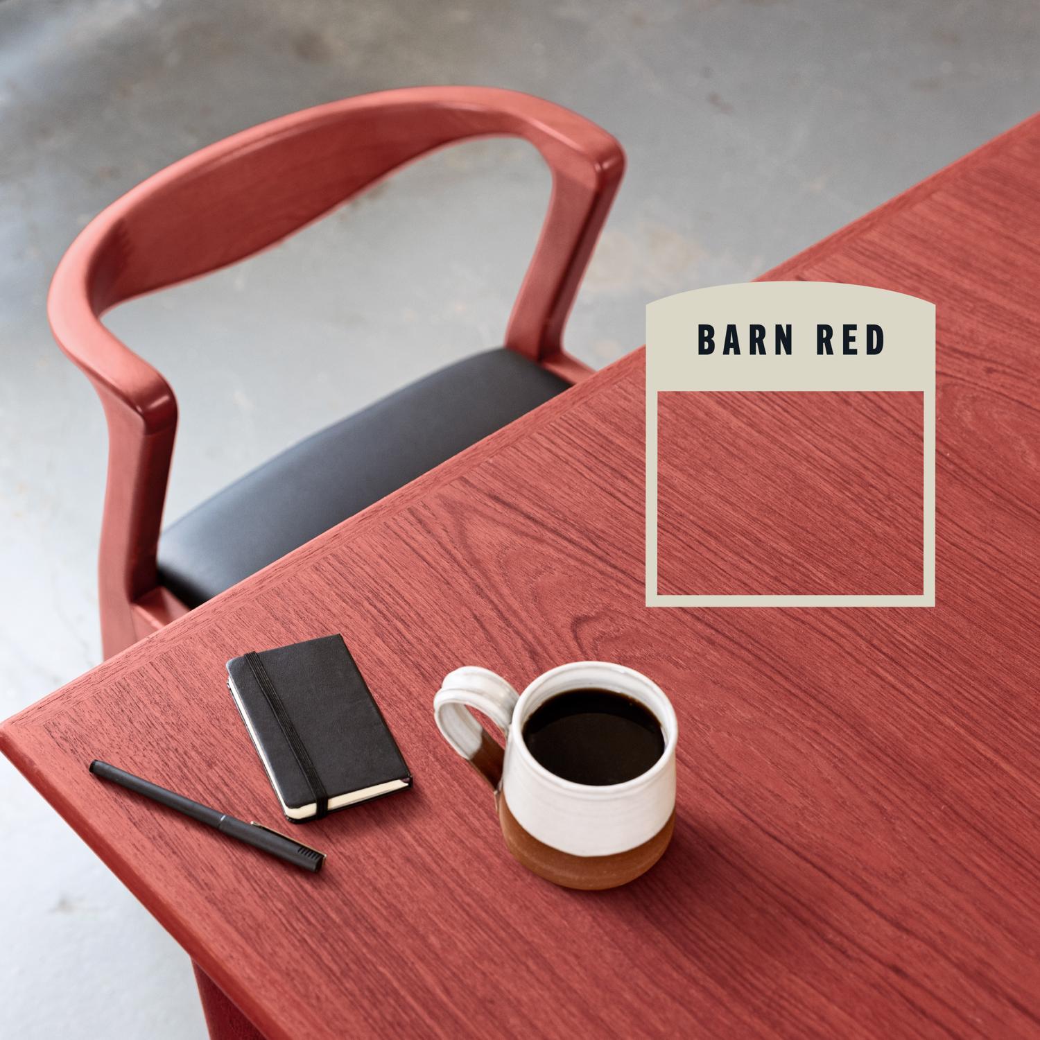Varathane Semi-Transparent Barn Red Oil-Based Urethane Modified Alkyd Wood Stain 1 qt