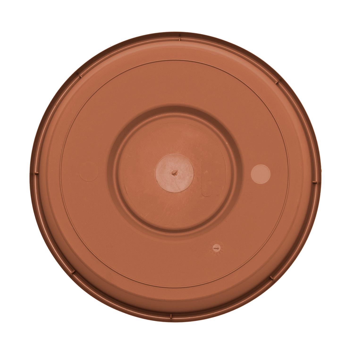 Bloem Terra 2 in. H X 9.5 in. W X 11.25 in. D Resin Traditional Plant Saucer Terra Cotta