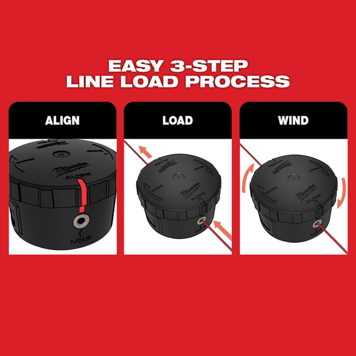 Milwaukee Professional Grade.080 in. D X 25 ft. L Trimmer Head