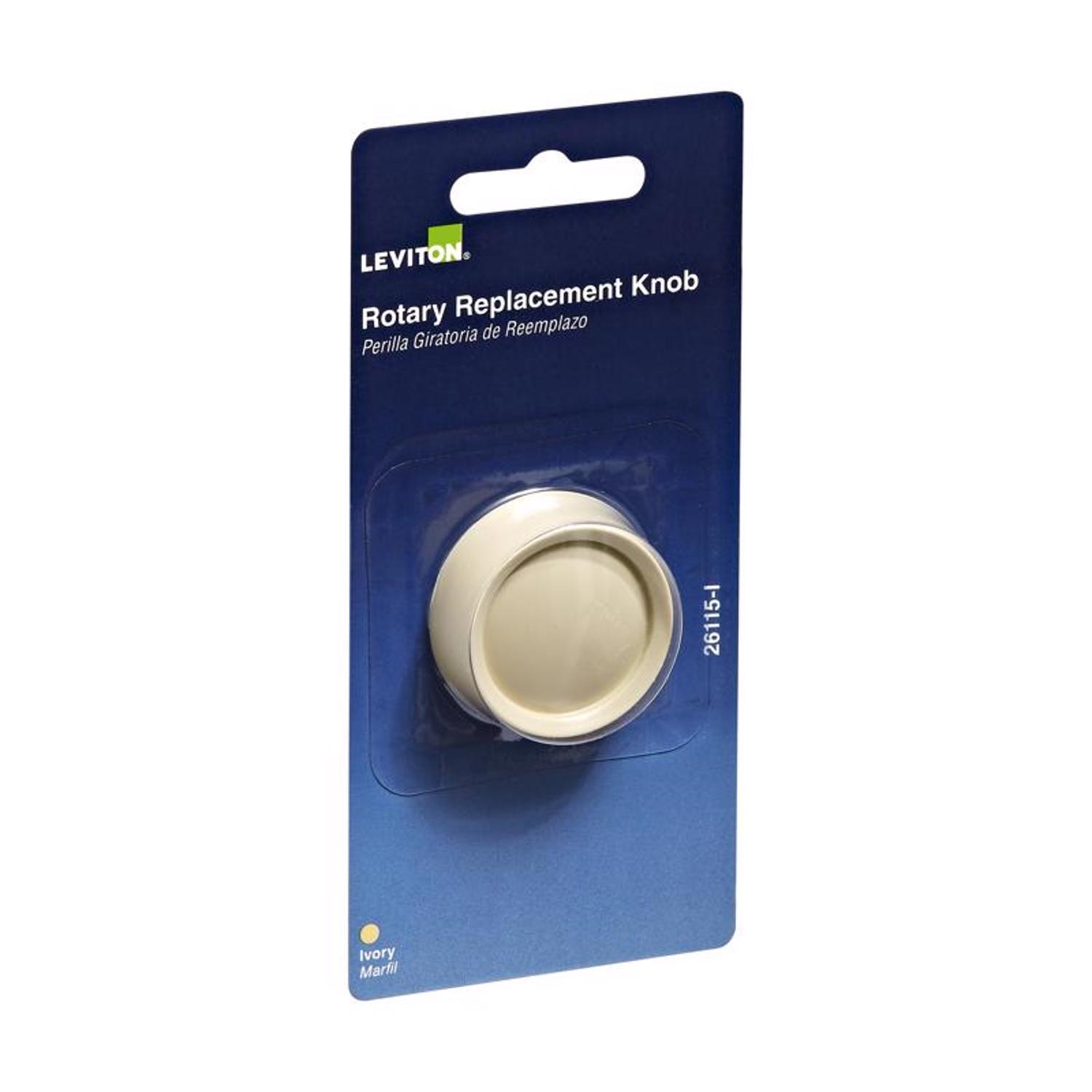 Leviton Trimatron Ivory Rotary Dimmer Knob 1 pk