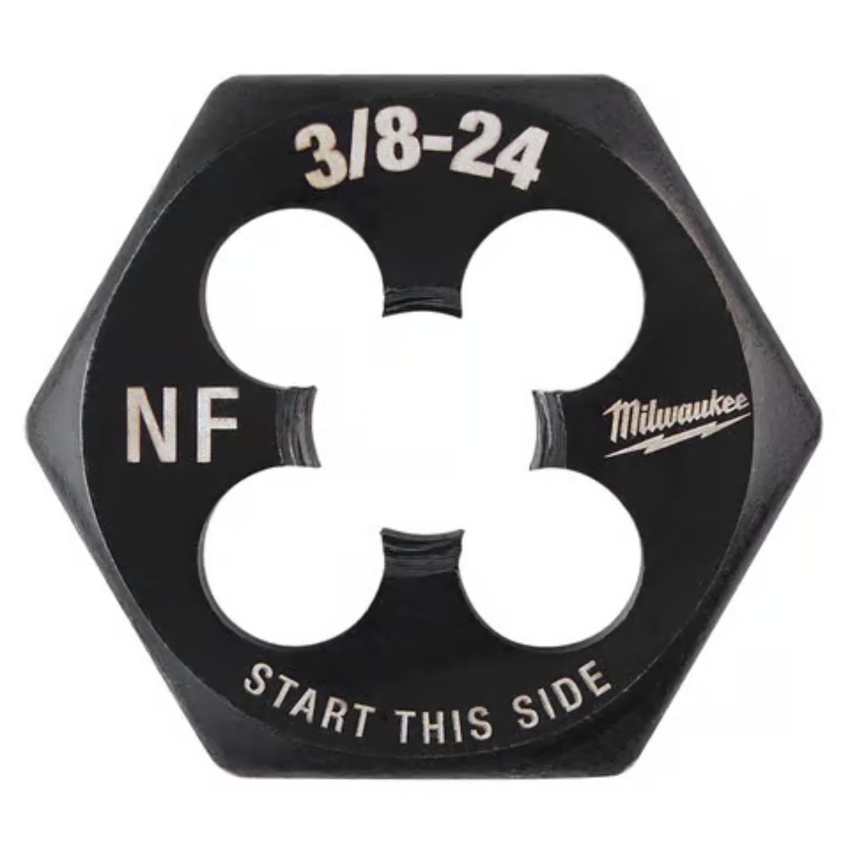 Milwaukee SAE 3/8-24 NF 1 in. Hex Threading Die