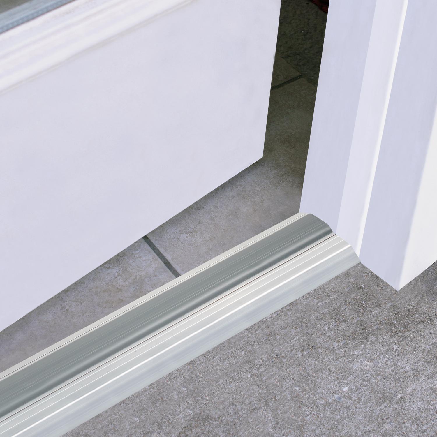 M-D Building Products 0.75 in. H X 3.5 in. W X 36 in. L Aluminum Adjustable Threshold Silver